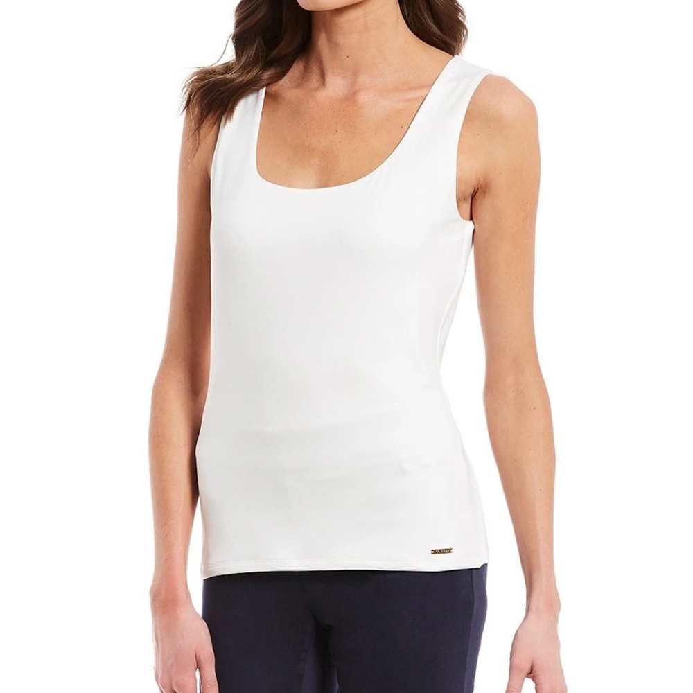 Calvin Klein Matte Jersey Scoop Neck Tank